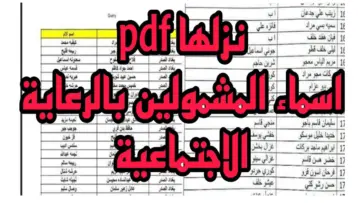 “شوف اسمك نزل ولا لا”.. رابط الاستعلام عن كشوفات أسماء المشمولين بالرعاية الاجتماعية 2024 الوجبة الأخيرة