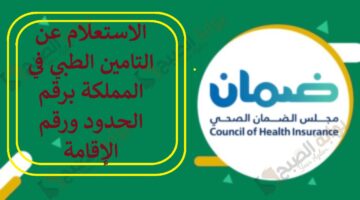 الاستعلام عن التامين الطبي في المملكة برقم الحدود ورقم الإقامة