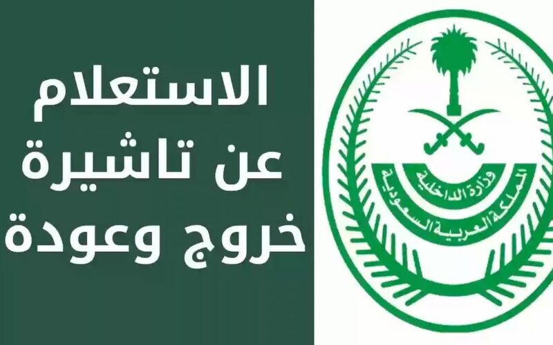 رابط وخطوات الاستعلام عن تأشيرة الخروج والعودة برقم الإقامة 5 رابط وخطوات الاستعلام عن تأشيرة الخروج والعودة برقم الإقامة