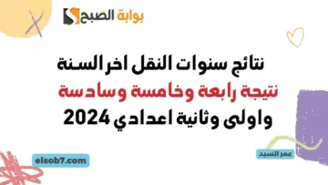 الخدمات التعليمية نتيجة الصف الرابع الابتدائي محافظة القاهرة eduserv.cairo.gov.eg نتائج سنوات النقل اخر السنة