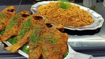 بنكهة المطاعم السمك البلطي المقلي المقرمش