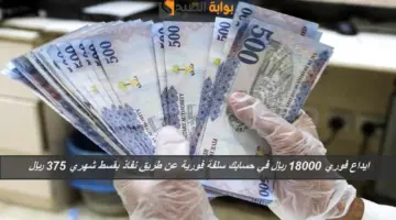 ايداع فوري 18000 ريال في حسابك