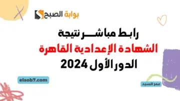 بوابة التعليم الأساسي eduserv.cairo.gov.eg نتائج الاعداديه القاهرة 2024 درجات ثالثة اعدادي وزارة التربية والتعليم