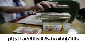 هل يتم إيقافها؟.. حالات ايقاف منحة البطالة بالجزائر 2024 وشروط الحصول على المنحة anem.dz