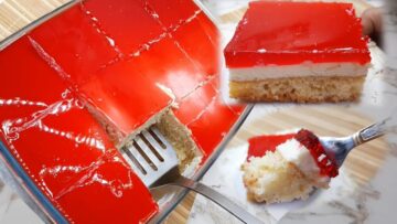 كيك الجيلي البارد بمكونات بسيطة وجاهزة في دقائق أحلى كيكه لحرارة الصيف