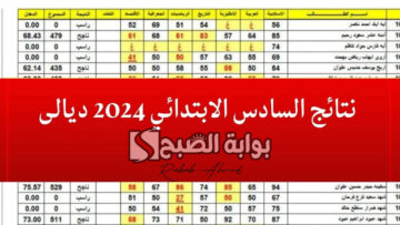 “ظهرت الآن”.. نتائج السادس الابتدائي 2024 ديالي الدور الاول العراق