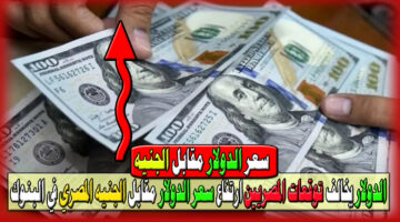 سعر الدولار مقابل الجنيه المصري