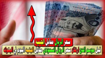 سعر الريال السعودي مقابل الجنيه المصري اليوم 1