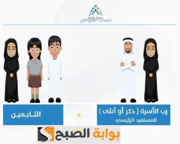 متى يتم إضافة التابع في حساب المواطن وماذا يحدث في حالة التأخير؟
