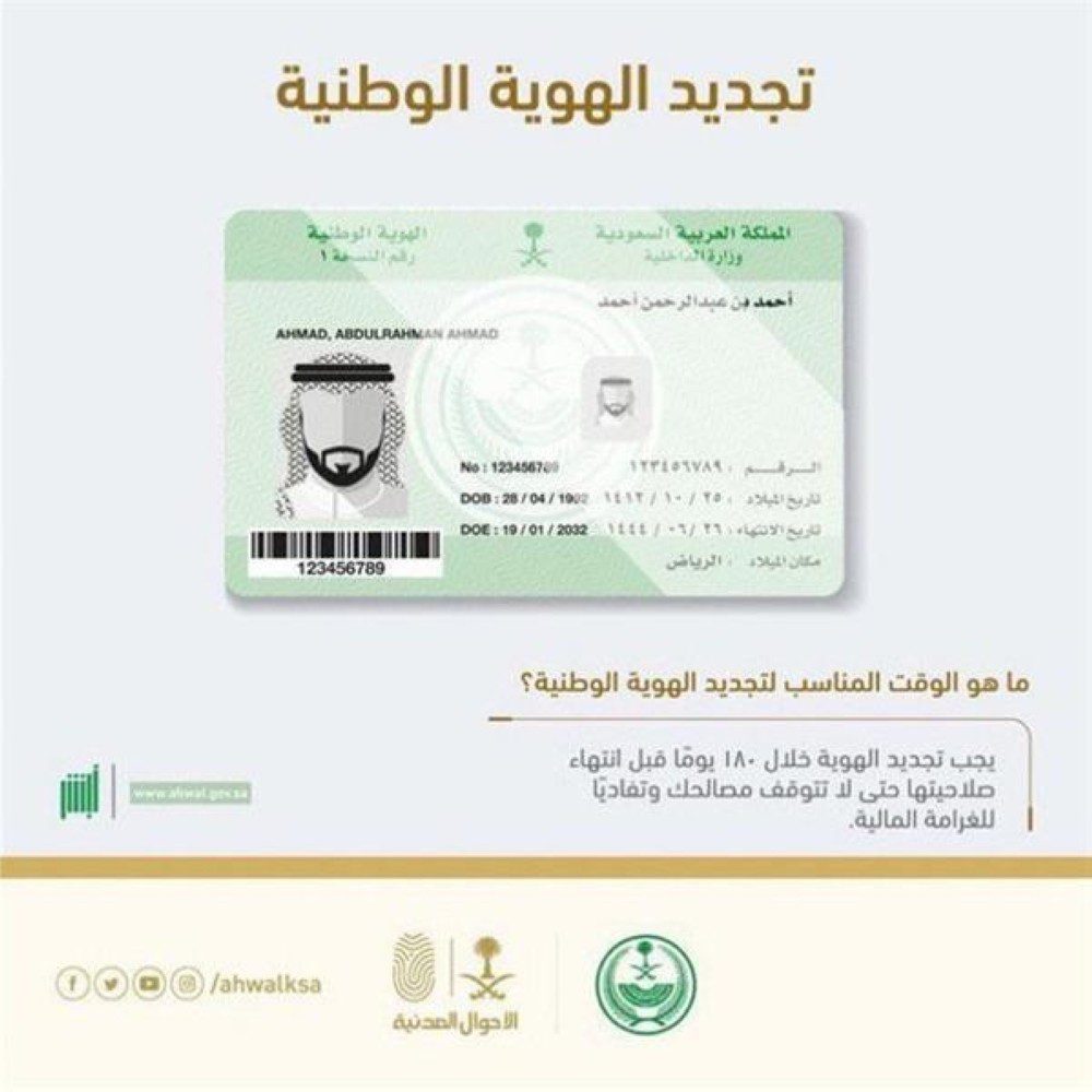 خطوات إصدار وتفعيل الهوية الوطنية عبر منصة أبشر..والشروط المطلوبة 7 خطوات إصدار وتفعيل الهوية الوطنية عبر منصة أبشر..والشروط المطلوبة