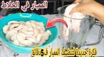 طريقة تنظيف الممبار في الخلاط 1