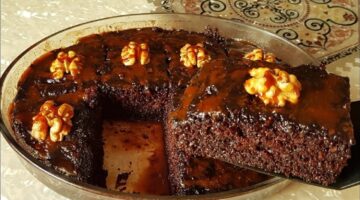 طريقة عمل البسبوسة بالشوكولاتة وجوز الهند
