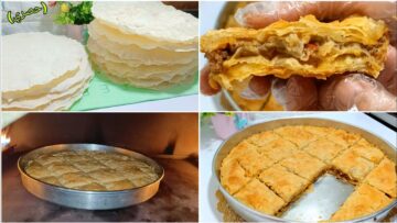 بدقيق وماء طريقة عمل الرقاق الناشف في المنزل لعمله في العيد صينية باللحم