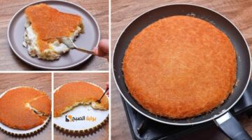 طريقة عمل كنافة الطاسة بالقشطة