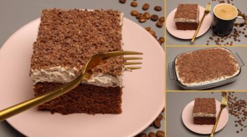 طريقة عمل كيكة القهوة بصوص النسكافية
