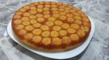 طريقة عمل كيكة الموز بالكراميل