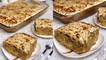 طريقة عمل كيكة النسكافية..اعمليها بكل سهولة واستمتعي بعشاء سهل وخفيف
