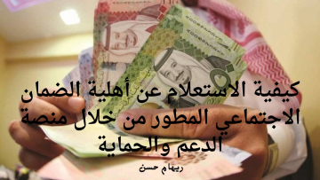 كيفية الاستعلام عن أهلية الضمان الاجتماعي المطور من خلال منصة الدعم والحماية