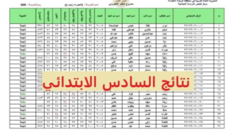بأكثر من طريقة سهلة وسريعة .. رابط استعلام نتائج السادس الابتدائي 2024 الرصافة 2 الدور الأول