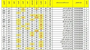 نتائج الثالث متوسط الدور الاول 2024