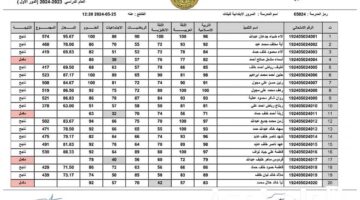 نتائج السادس الابتدائي 2024 البصرة 1