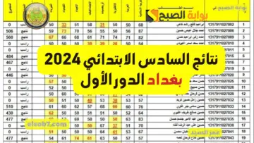 ظهرت اربيل.. نتيجة طلاب العراق mlazemna نتائج السادس الابتدائي 2024 بغداد ديالي البصرة كركوك التربية العراقية