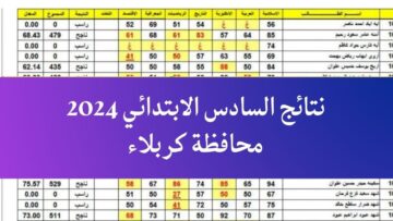 “ظهرت رسميًا”.. رابط الاستعلام عن نتائج السادس الابتدائي تربية كربلاء المقدسة الدور الأول 2024