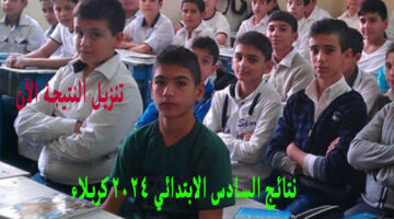 نتائج السادس الابتدائي 2024 كربلاء