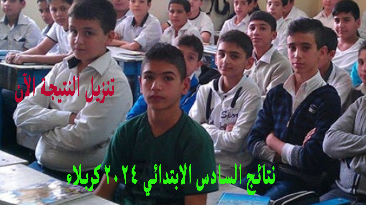 تحميل PDF ..رسمياً نتائج السادس الابتدائي 2024 كربلاء موقع نتائجنا الدور الأول وزارة التربية