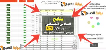 رفع نتائج السادس الابتدائي العراق 2024 في جميع المحافظات رابط مباشر للدرجات مجاناً