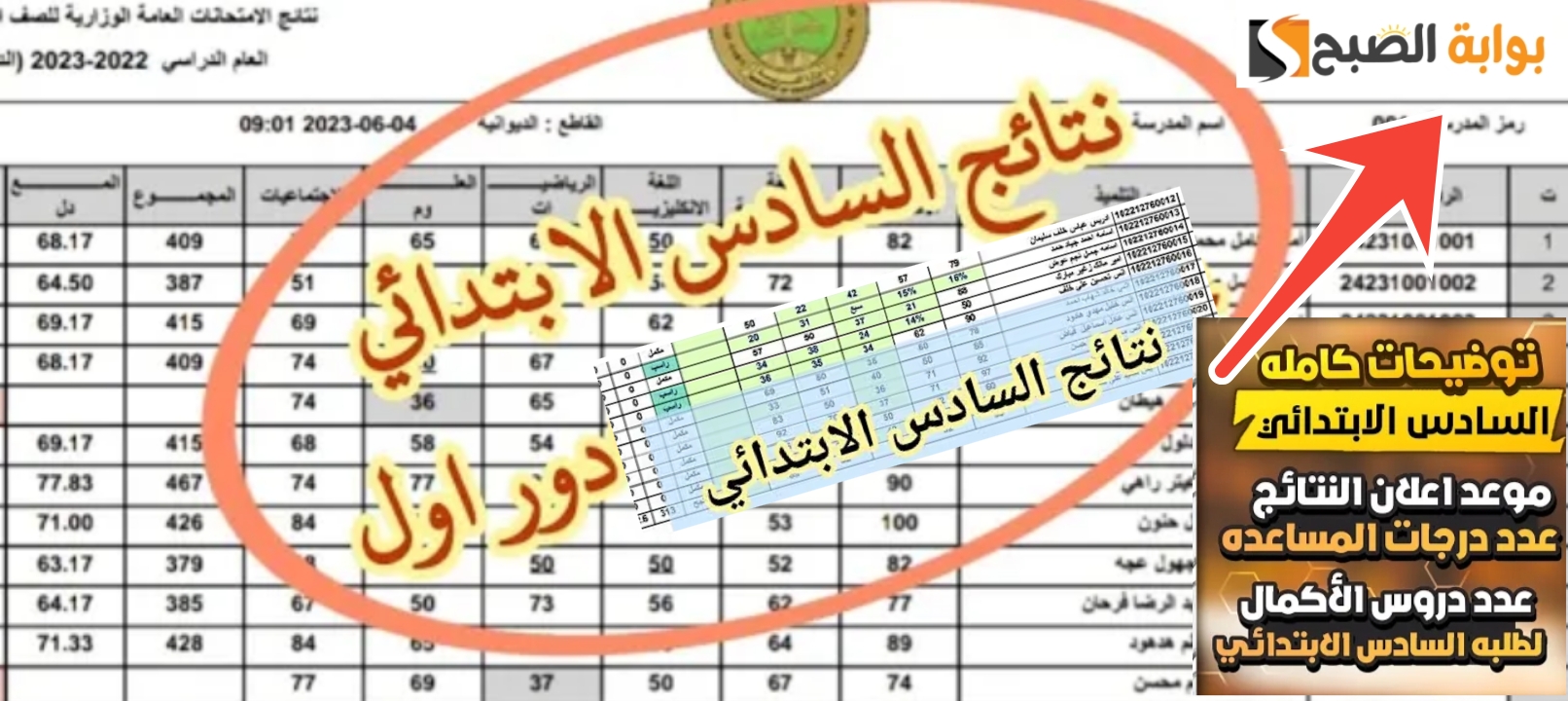رابط نتائج السادس الابتدائي العراق الدور الأول 2024 موقع نتائجنا وموقع وزارة التربية 5 رابط نتائج السادس الابتدائي العراق الدور الأول 2024 موقع نتائجنا وموقع وزارة التربية