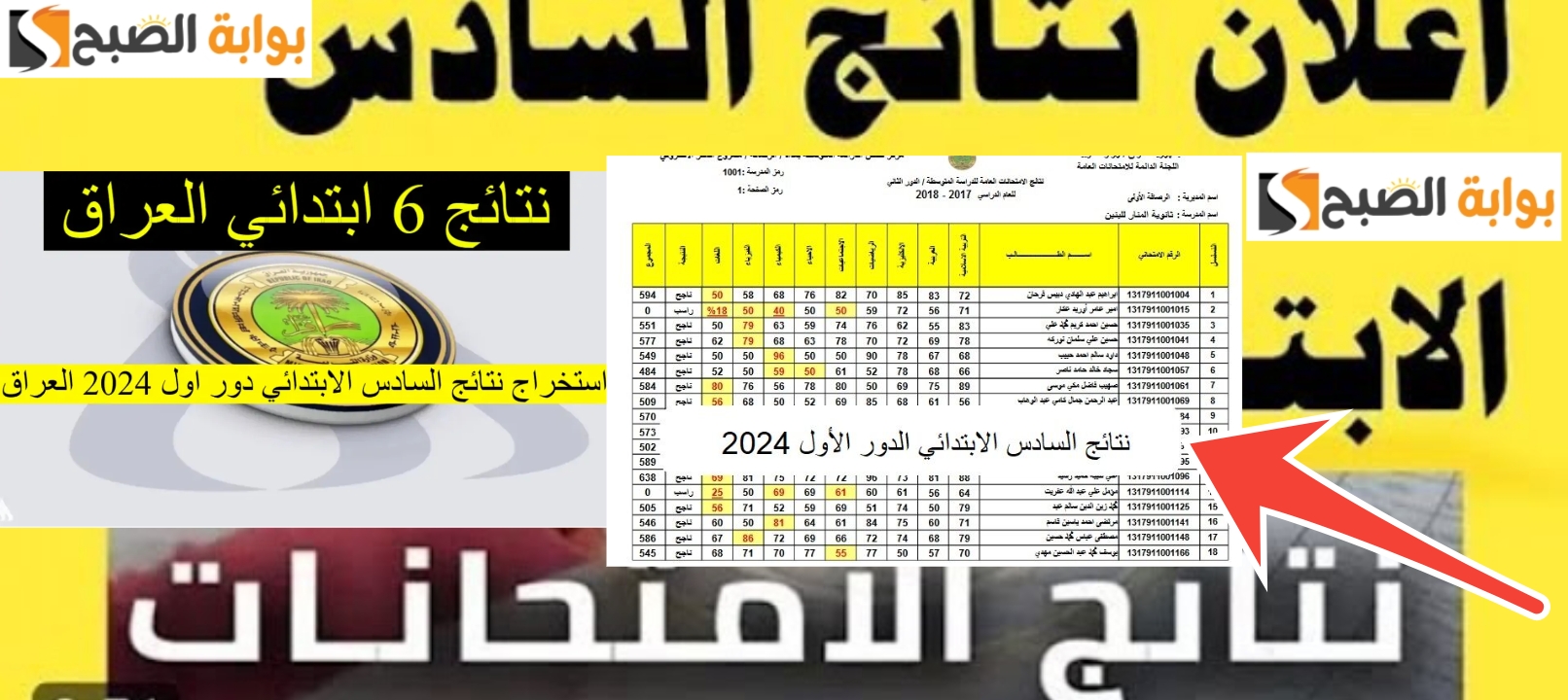 استعلم بـ رابط نتائج السادس الابتدائي العراق عموم المحافظات العراقية 2024 2 استعلم بـ رابط نتائج السادس الابتدائي العراق عموم المحافظات العراقية 2024