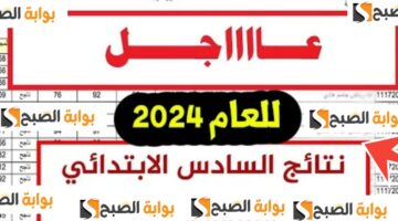 نتائج السادس الابتدائي دور اول