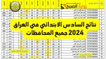 نتيجة اربيل.. نتائجنا results.mlazemna نتائج السادس الابتدائي العراق 2024 جميع التربيات الدور الأول وزارة التربية العراقية