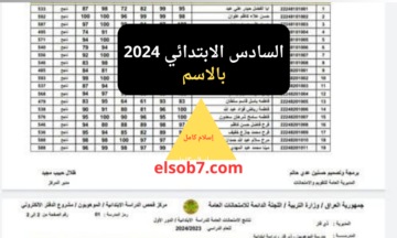 “هسه” نتائج السادس الابتدائي كركوك ٢٠٢٤ دور اول وزارة التربية كوكل درايف