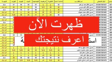 نتائج الصف السادس الابتدائي العراق 2 1