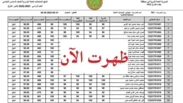 ظهرت الآن نتائج السادس الابتدائي الدور الأول العراق 2024 في عموم المحافظات