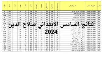 استعلم عن نتيجتك من هنا.. خطوات الاستعلام عن نتيجة السادس الابتدائي محافظة صلاح الدين 2024