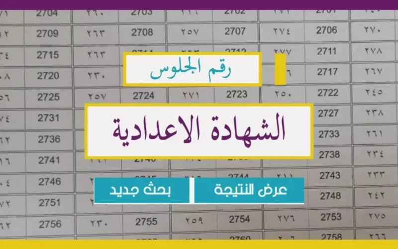 مبروك النجاح .. نتيجة الشهادة الإعدادية 2024 برقم الجلوس في كافة المحافظات وكيفية توزيع الدرجات