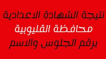 بالاسم ورقم الجلوس.. رابط نتيجة الشهادة الإعدادية محافظة القليوبية الترم الثاني 2024