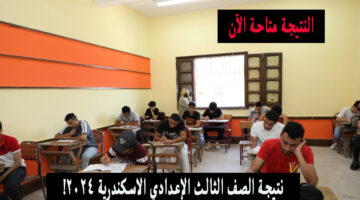 نتيجة الصف الثالث الإعدادي الاسكندرية ٢٠٢٤ الترم الثاني