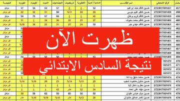 استعلم الآن.. نتيجة الصف السادس الابتدائي العراق الترم الأول 2024 موقع الوزارة ونتائجنا