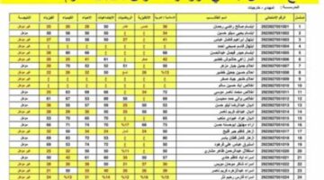 نتيجة الصف السادس الابتدائي في العراق 2