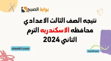 نتيجه الصف الثالث الاعدادي محافظه الاسكندريه الترم التاني