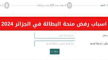 أسباب رفض منحة البطالة في الجزائر 2024 وكيفية التسجيل في المنحة خطوة بحطوه