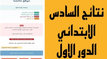 هذا رابط نتائج السادس الابتدائي 2024 الدور الاول وزارة التربية PDF بالرقم الامتحاني