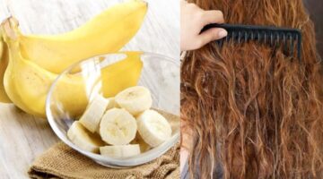 وصفة الموز والزيوت الطبيعية ككرياتين لفرد الشعر
