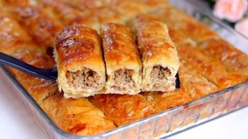 طريقة عمل البوريك التركي بالجبنة وحبة البركة والسمسم