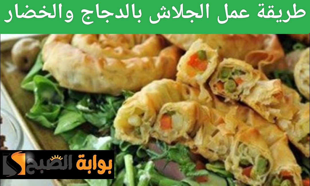 طريقة عمل الجلاش بالدجاج والخضار بخطوات بسيطة ومكونات متوفرة في مطبخك