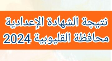 نتيجة الشهادة الإعدادية محافظة القليوبية عبر البوابة الإلكترونية التابعة للمحافظة